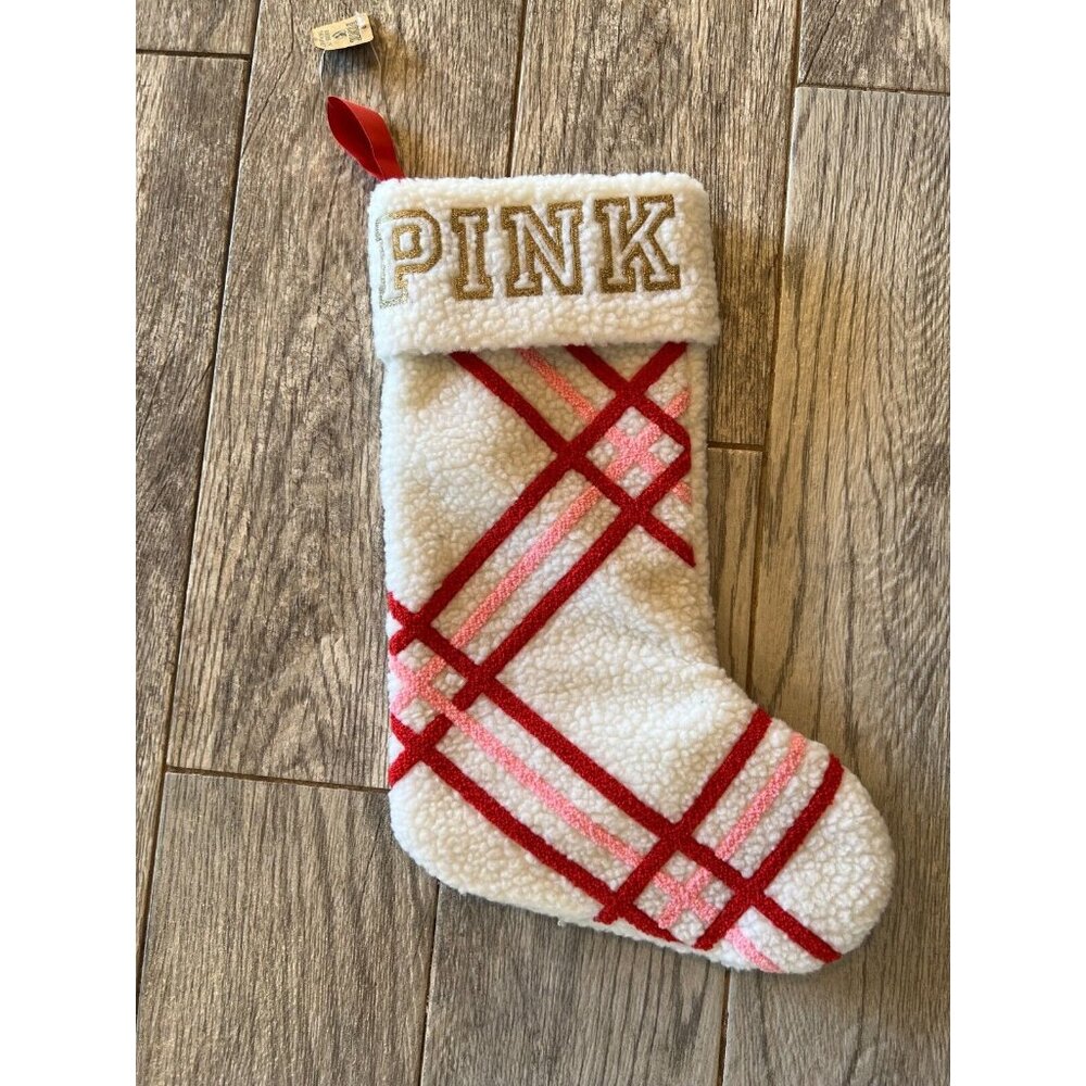 Victorias Secret PINK Holiday 2022 Limited Edition Christmas Stocking 16" NWT